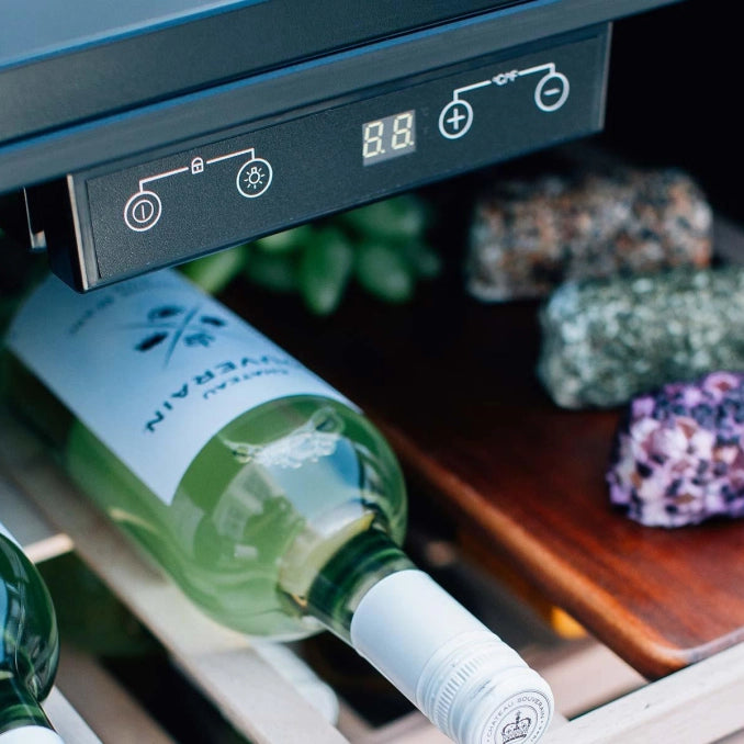 True Flame 15" Outdoor Rated Dual Zone Wine Cooler