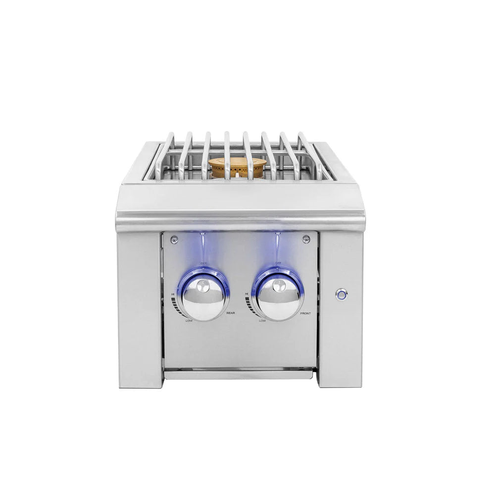 American Made Grills ALTURI DOUBLE SIDE BURNER W/ LED ILLUMINATION NG/LP