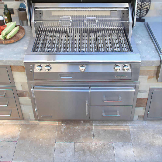 Alfresco - 42" Built-In Under Grill Refrigerator (7.25 CU.FT)