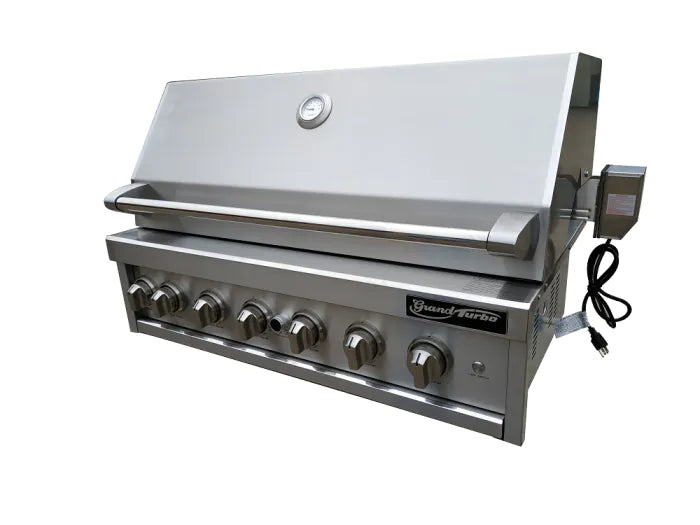Turbo - Grand Turbo 40" 6-Burner Built-in BBQ Gas Grill -NG