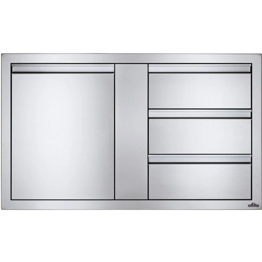 Napoleon 42" X 24" Large Single Door & Triple Drawer