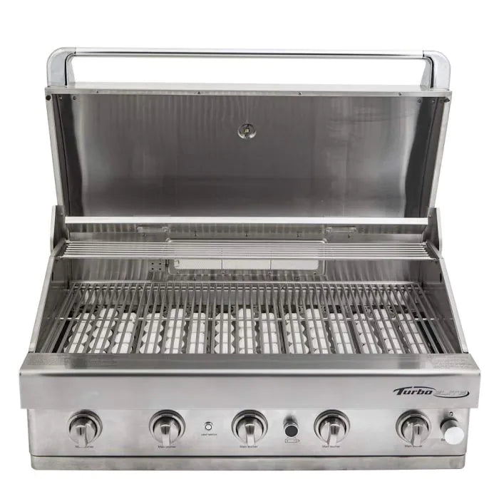Turbo Elite 38" 5-Burner Built-In BBQ Gas Grill