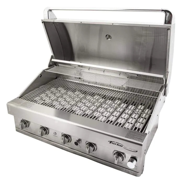 Turbo Elite 38" 5-Burner Built-In BBQ Gas Grill