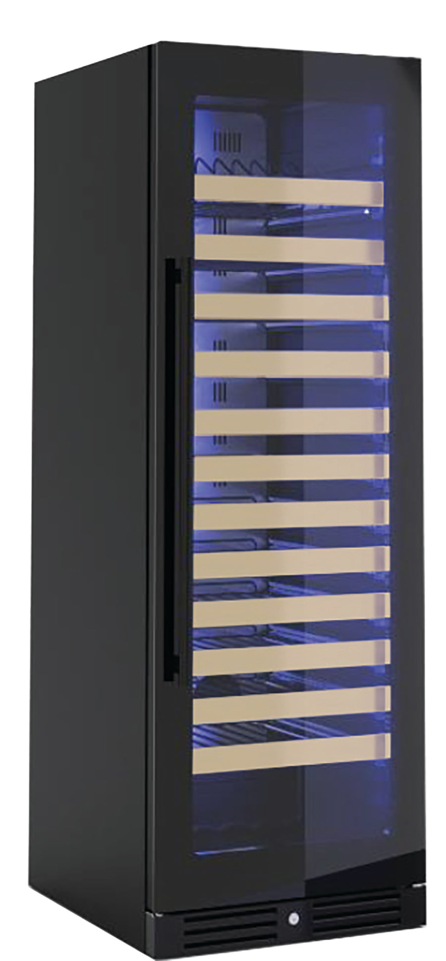 XO TALL SINGLE ZONE WINE COOLER (black glass)