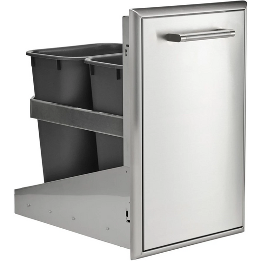 Coyote 18" Front To Back Trash Recycle Combo