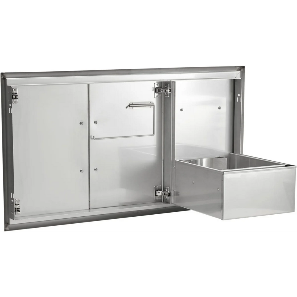 Coyote 45" Double Access Doors With Roll Out Trash