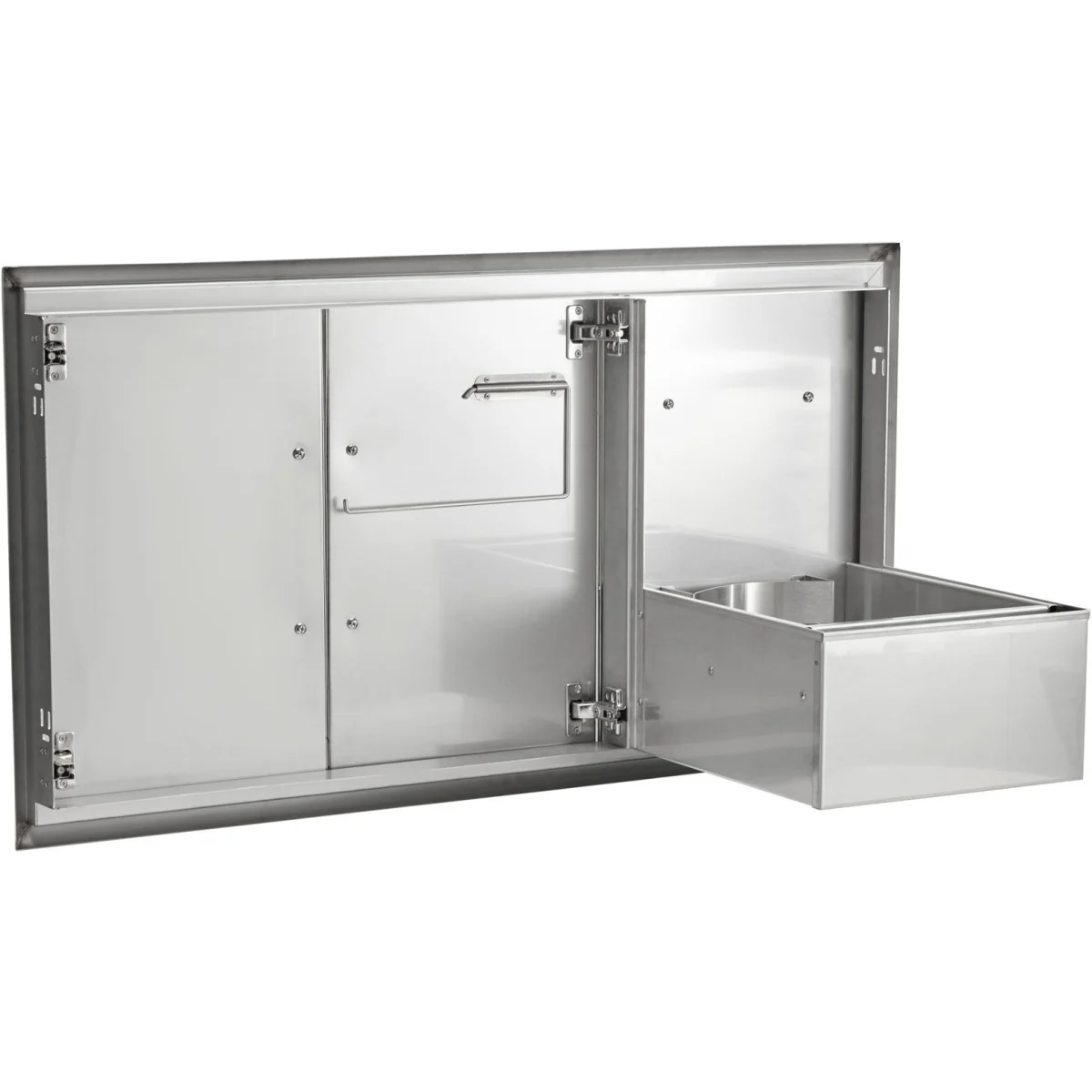Coyote 45" Double Access Doors With Roll Out Trash