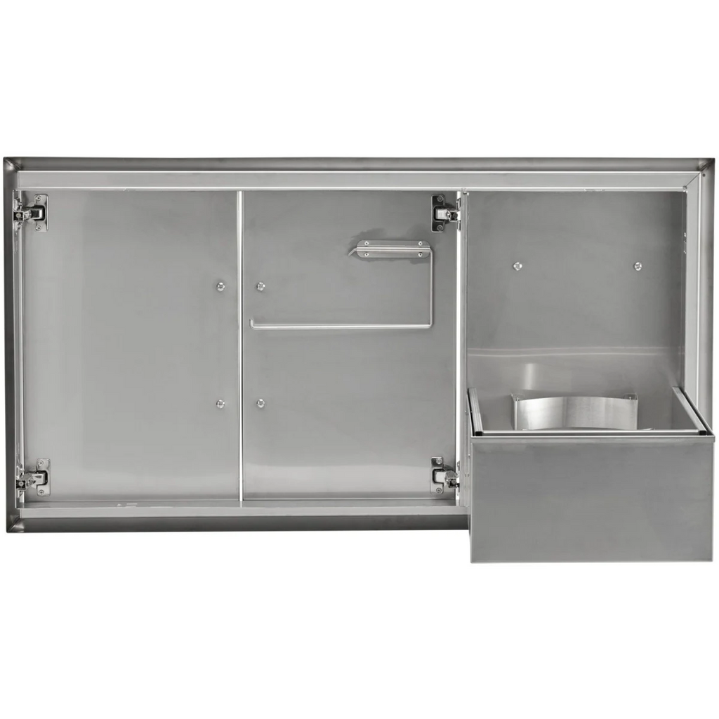 Coyote 45" Double Access Doors With Roll Out Trash