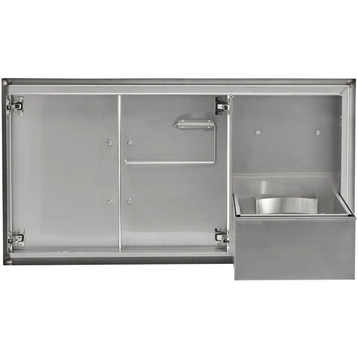 Coyote 45" Double Access Doors With Roll Out Trash