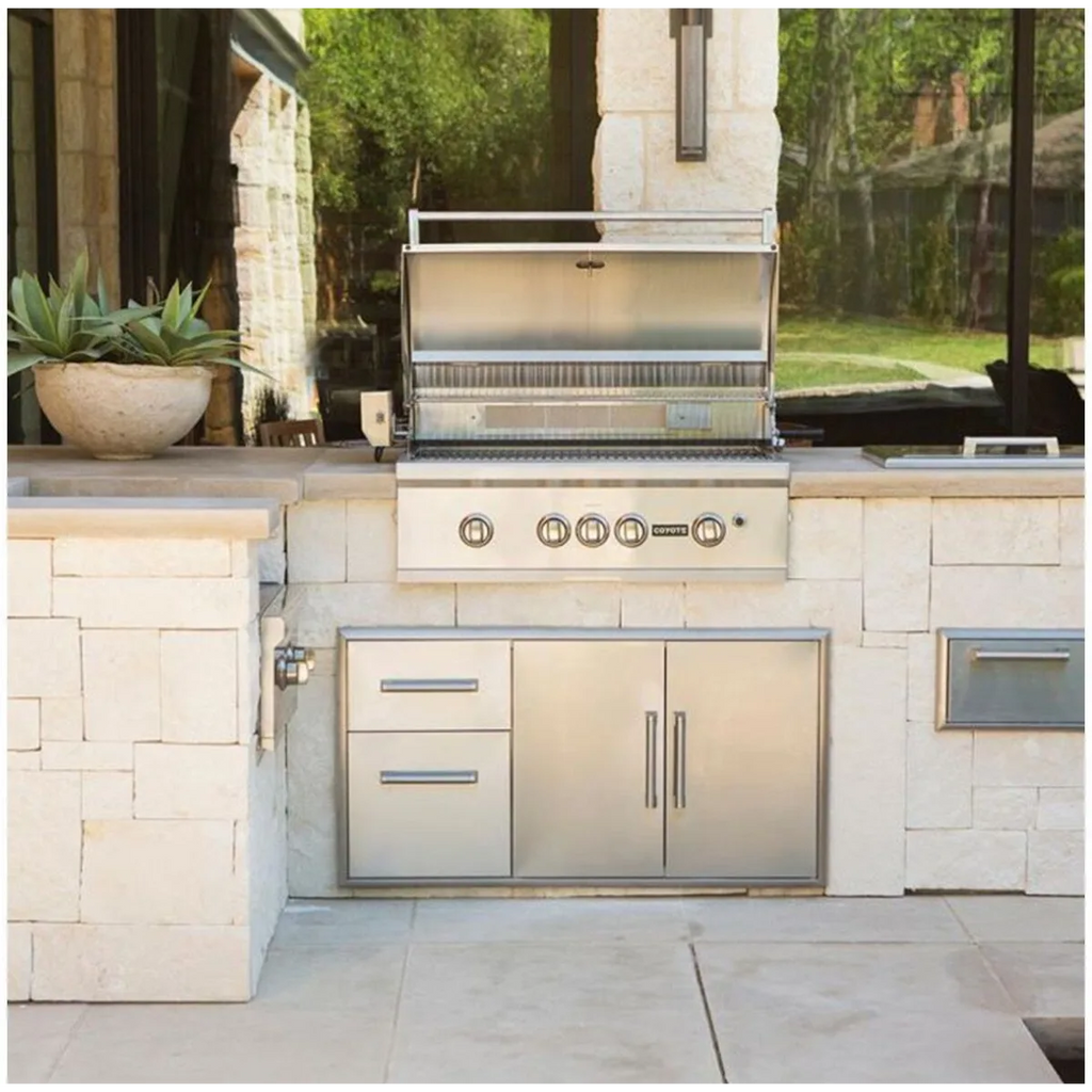 Coyote 45" Double Access Doors & Access Drawer