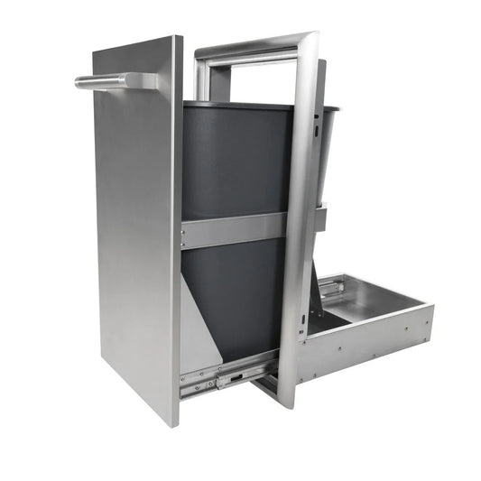 Coyote - 15" Single Pull Out Trash and Recycle