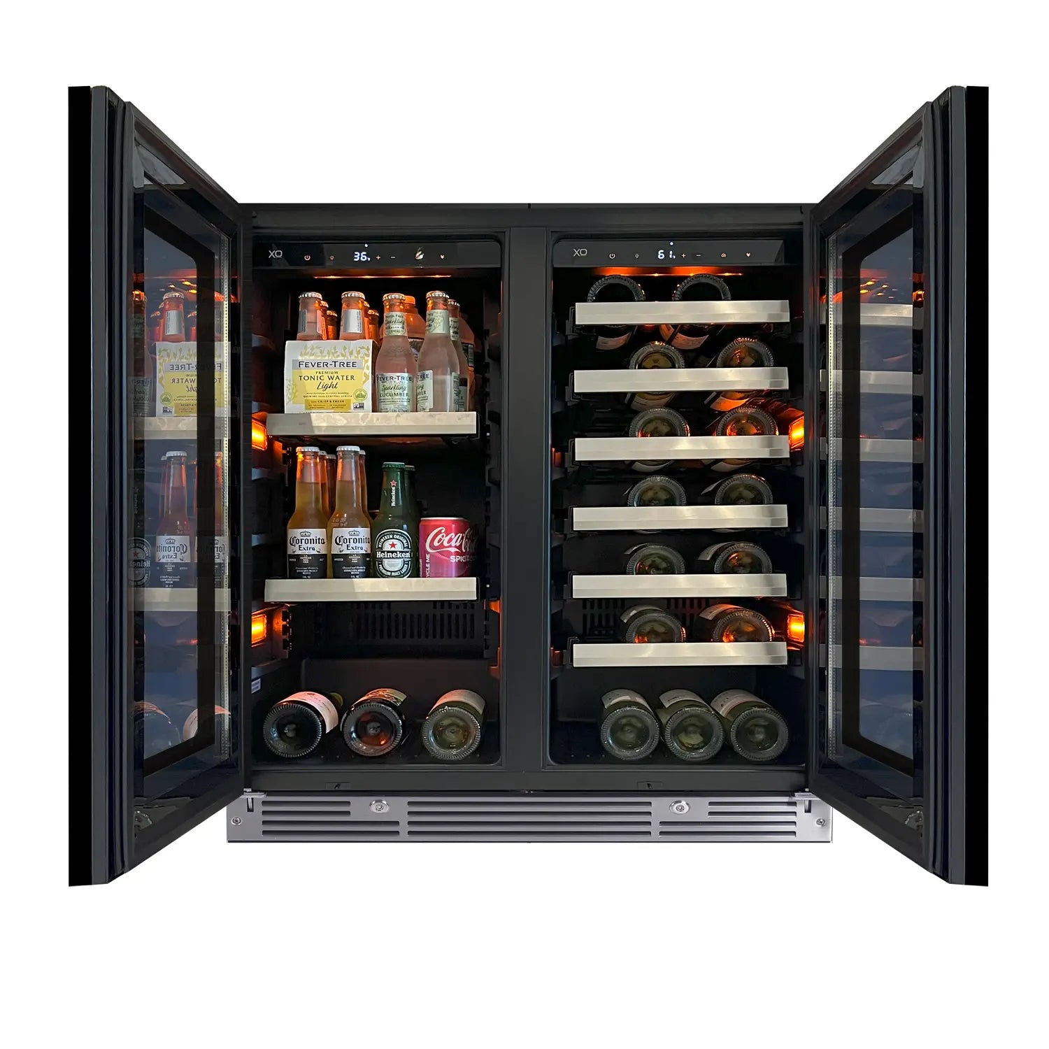 XO LUXURY 30" UNDERCOUNTER WINE AND BEVERAGE COOLER
