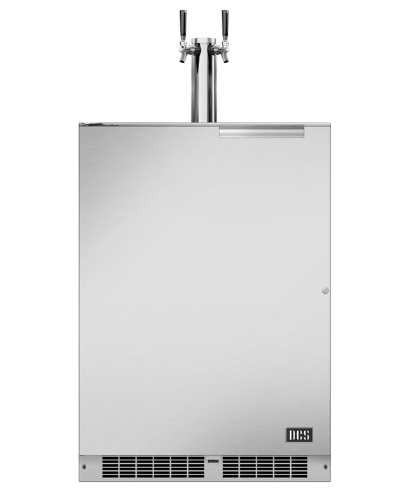 DCS - 24" Keg/Beer Double Tap - LEFT HINGE