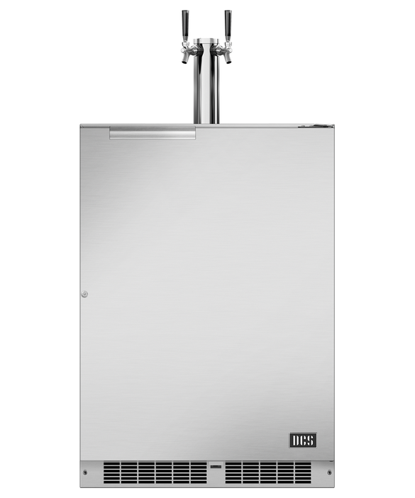 DCS - 24" Keg/Beer Double Tap - Right Hinge