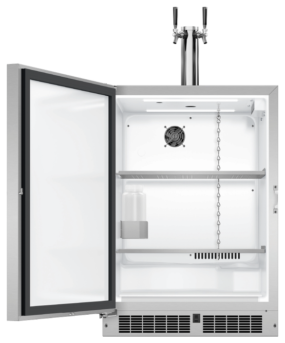 DCS - 24" Keg/Beer Double Tap - LEFT HINGE