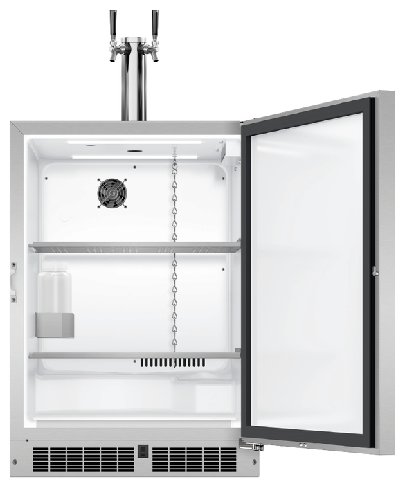 DCS - 24" Keg/Beer Double Tap - Right Hinge