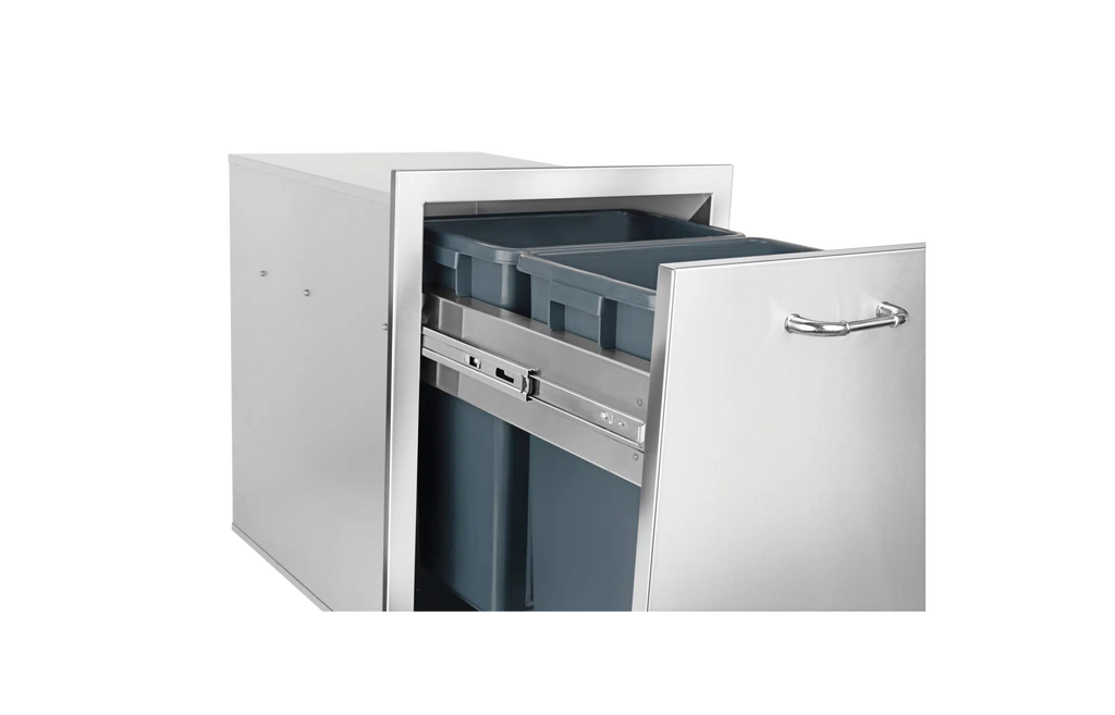 Bull - Double Pull-Out Trash/Recycle Drawer with Reveal