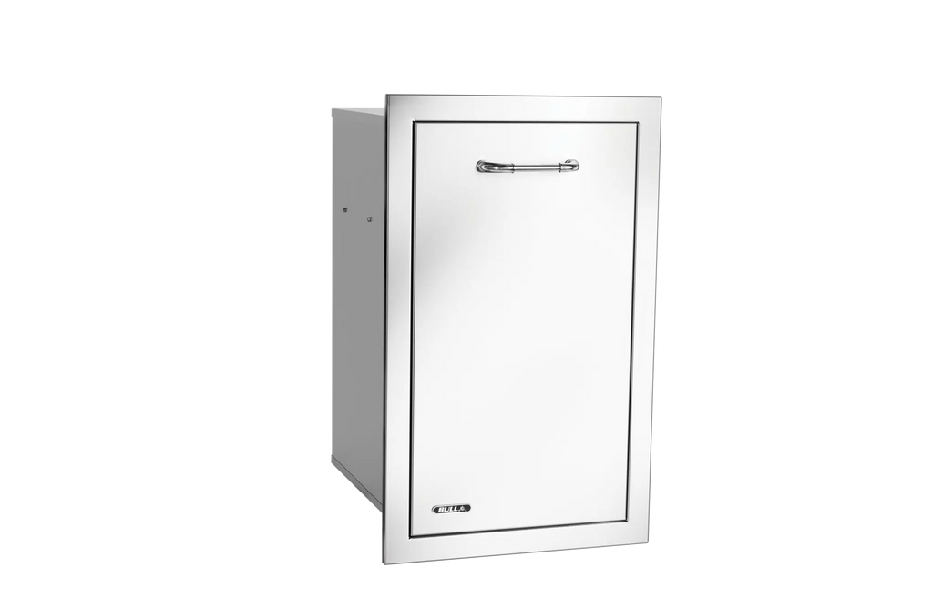 Bull - Slim Stainless Steel 10 Gallon Trash Drawer with Reveal (trash can included)