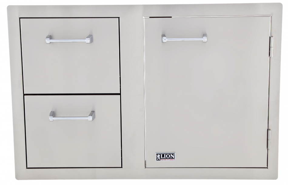 Lion - Door and Drawer Combo with Towel Rack