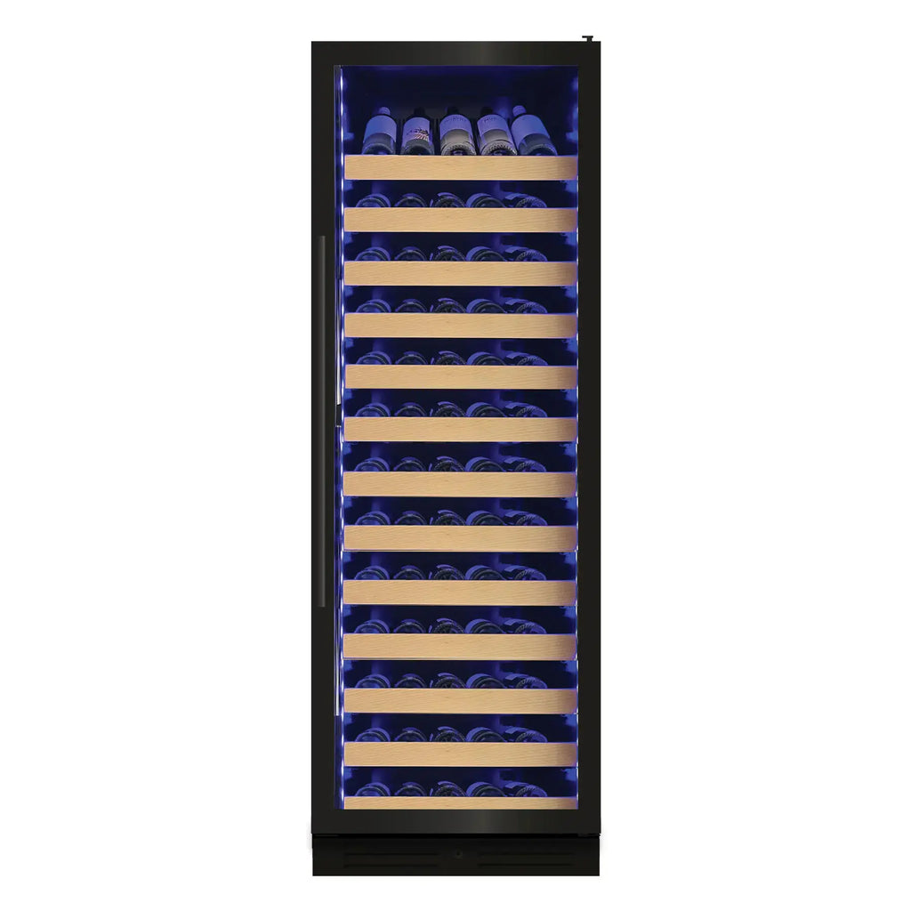 XO TALL SINGLE ZONE WINE COOLER (black glass)