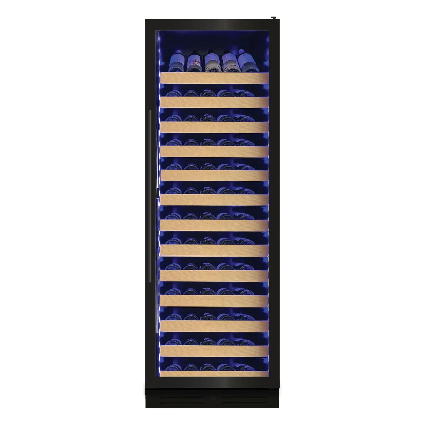 XO TALL SINGLE ZONE WINE COOLER (black glass)