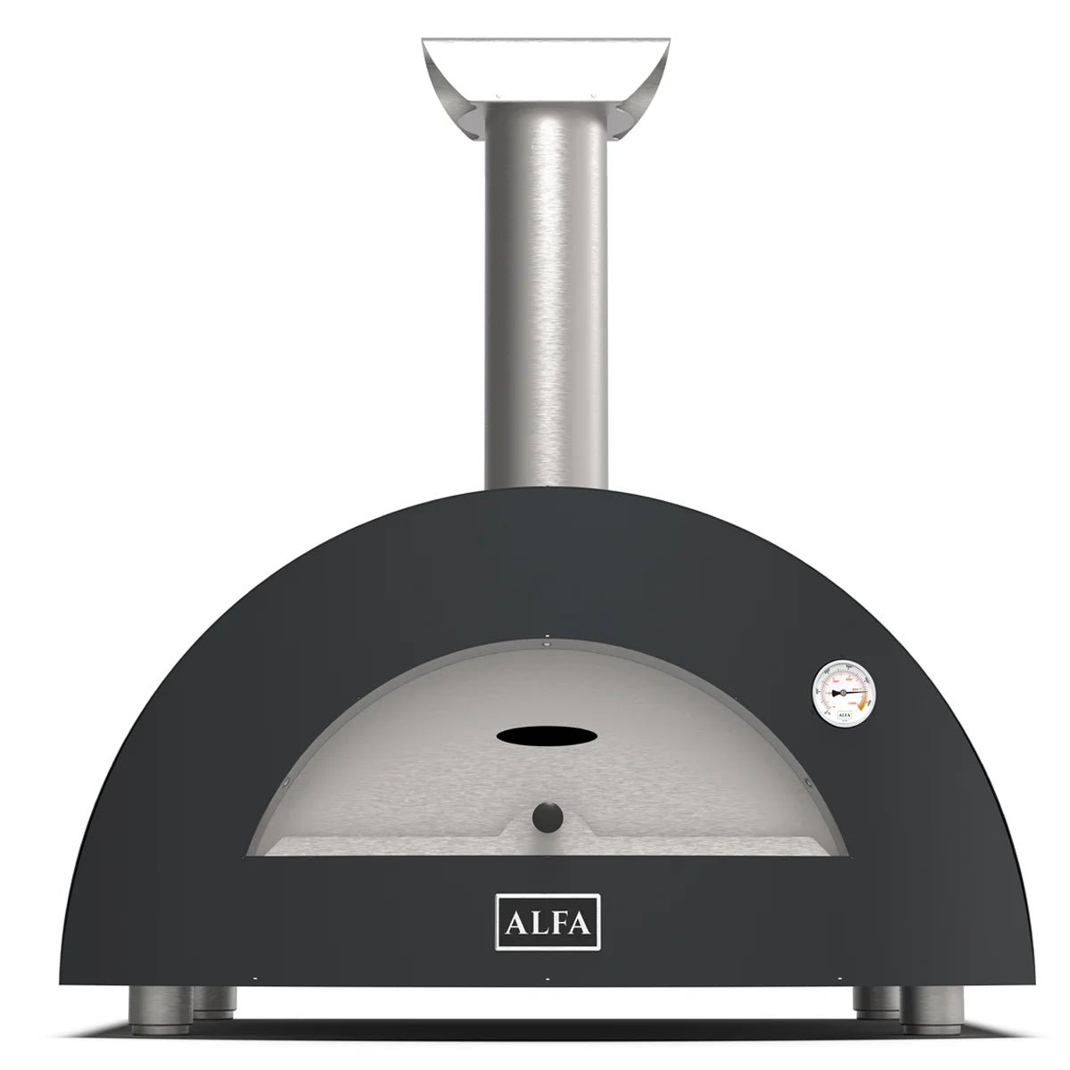 Alfa Moderno 2 Pizze, Gas Oven (Grey, LP)