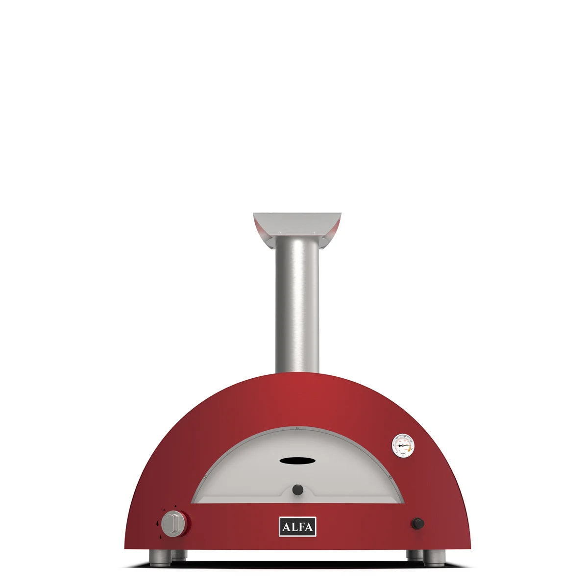 Moderno 2 Pizze, Gas Oven (Red, NG)