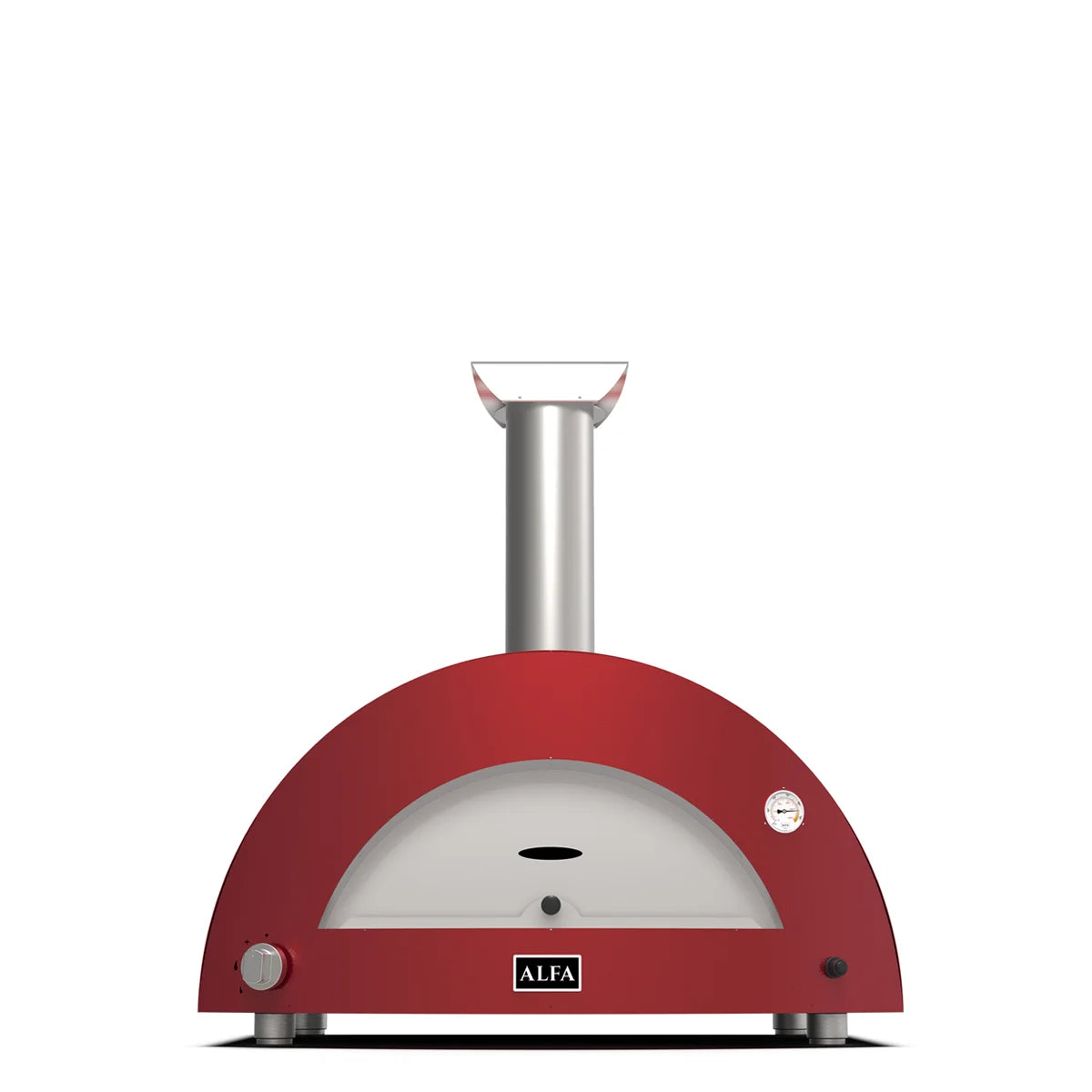 Alfa Moderno 3 Pizze, Gas Oven (Red,NG)