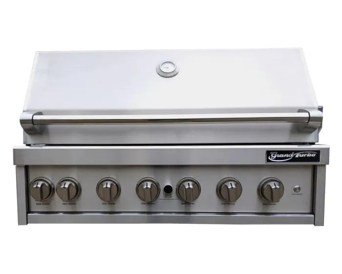 Turbo - Grand Turbo 40" 6-Burner Built-in BBQ Gas Grill -NG