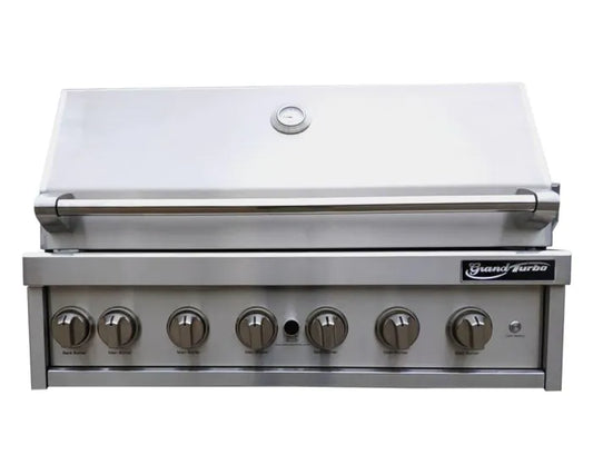 Turbo - Grand Turbo 40" 6-Burner Built-in BBQ Gas Grill -NG