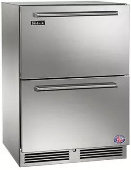 Perlick - 24 Inch Built-in Undercounter Outdoor Refrigerator Drawers