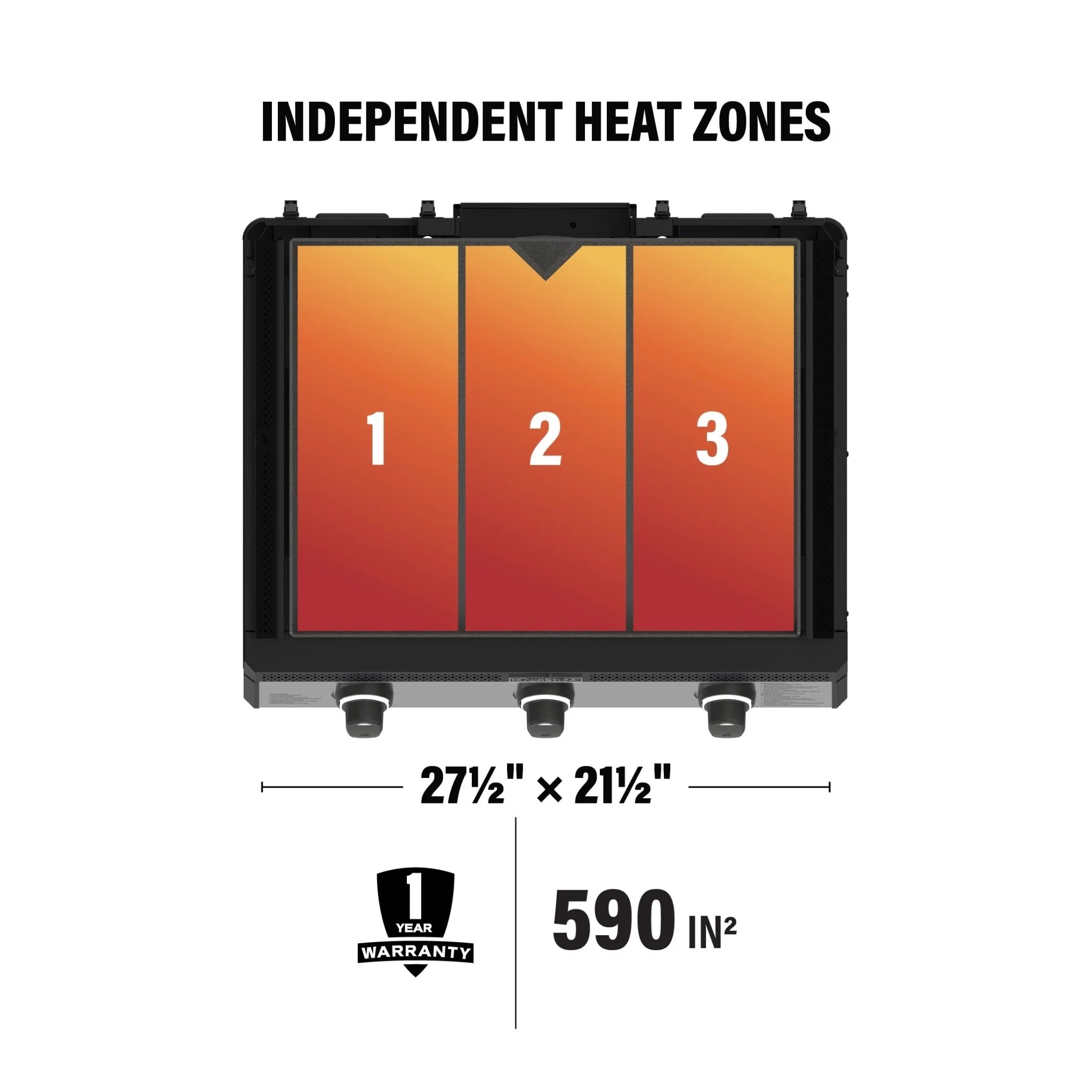 Blackstone 28" Drop-in Griddle with Hood (Natural Gas)