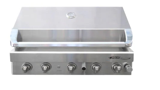Turbo Elite 38" 5-Burner Built-In BBQ Gas Grill