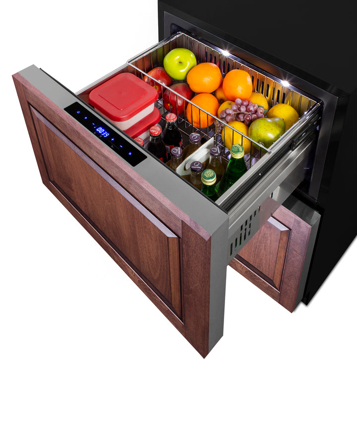 Summit - 24" Outdoor Draw Refrigerator and Freezer