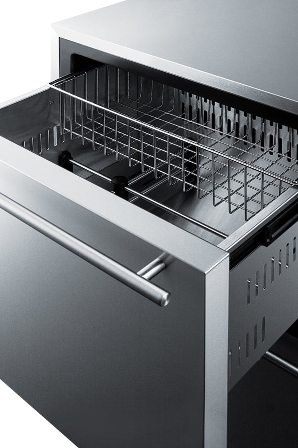 Summit - 24" Outdoor 2-Drawer All-Freezer