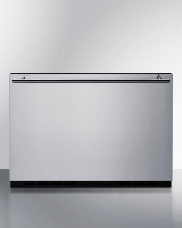 Summit - 24" wide single drawer built-in all-refrigerator for indoor or outdoor use with panel-ready front