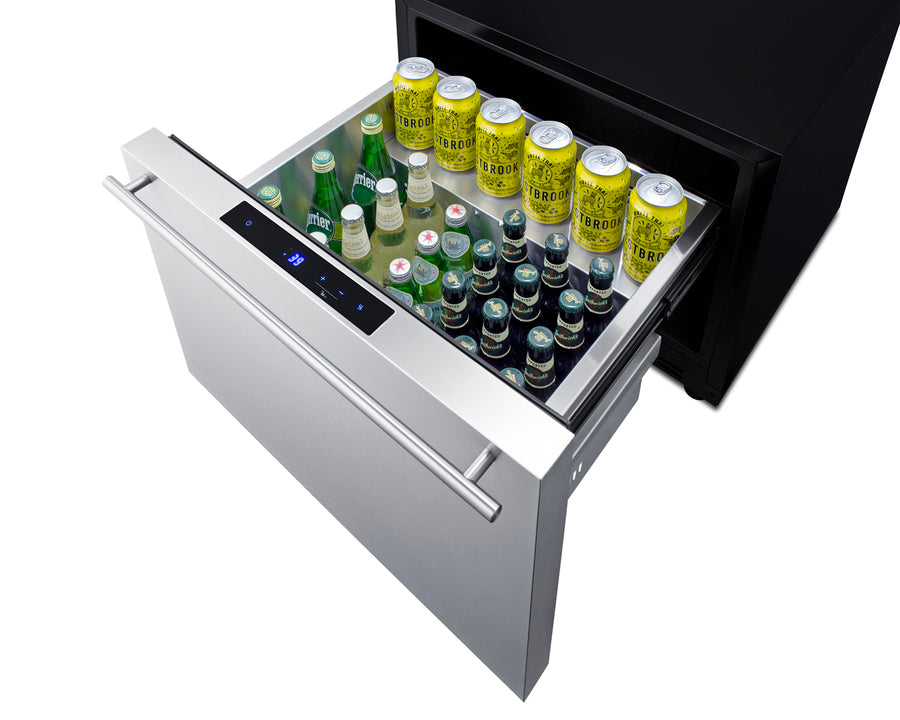 Summit - 24" Wide Built-In Outdoor Drawer Refrigerator
