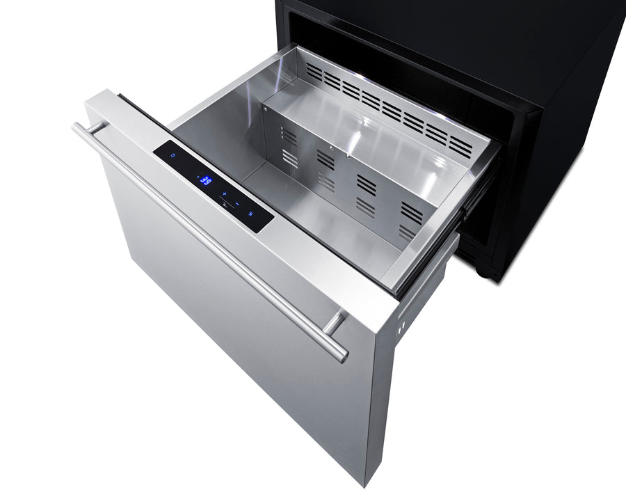 Summit - 24" wide single drawer built-in all-refrigerator for indoor or outdoor use with panel-ready front
