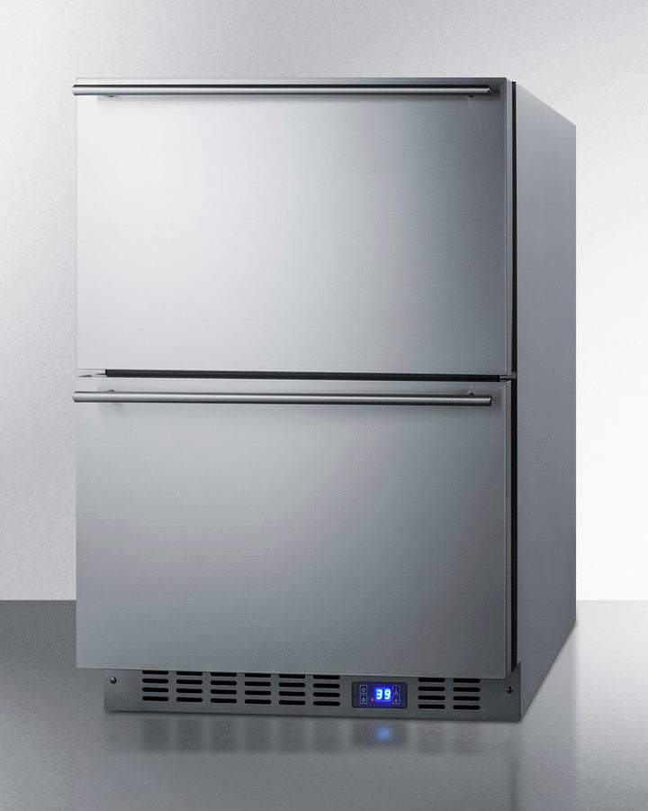 Summit - 24" Wide 2-Drawer All-Refrigerator