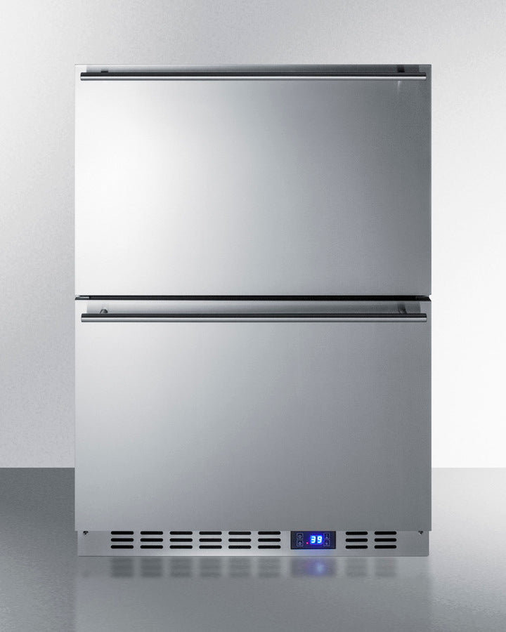 Summit - 24" Wide 2-Drawer All-Refrigerator