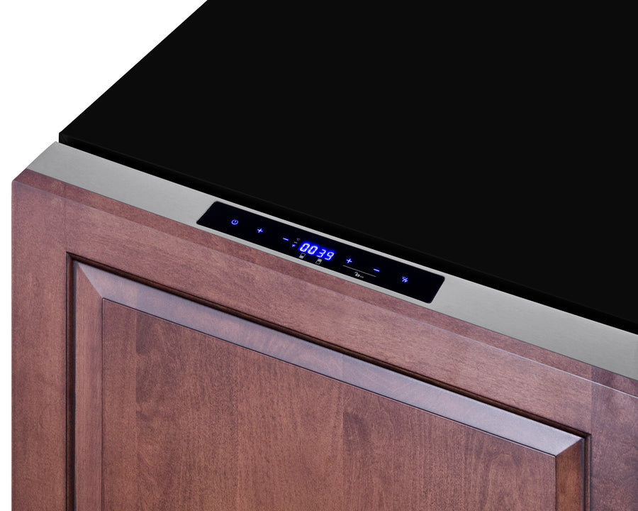 Summit - 24" Outdoor Draw Refrigerator and Freezer