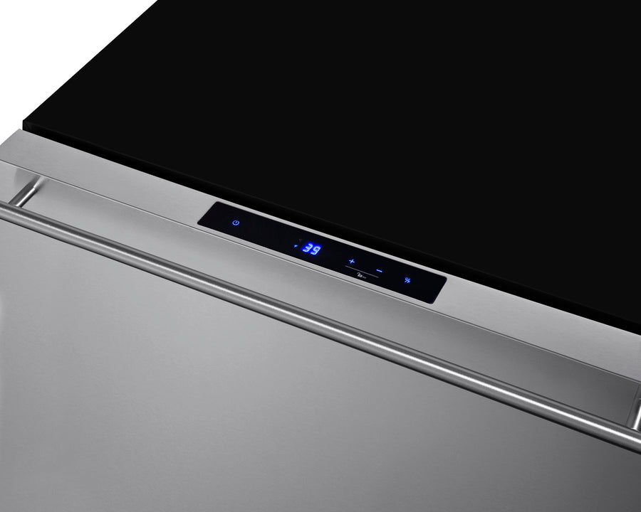 Summit - 24" wide single drawer built-in all-refrigerator for indoor or outdoor use with panel-ready front