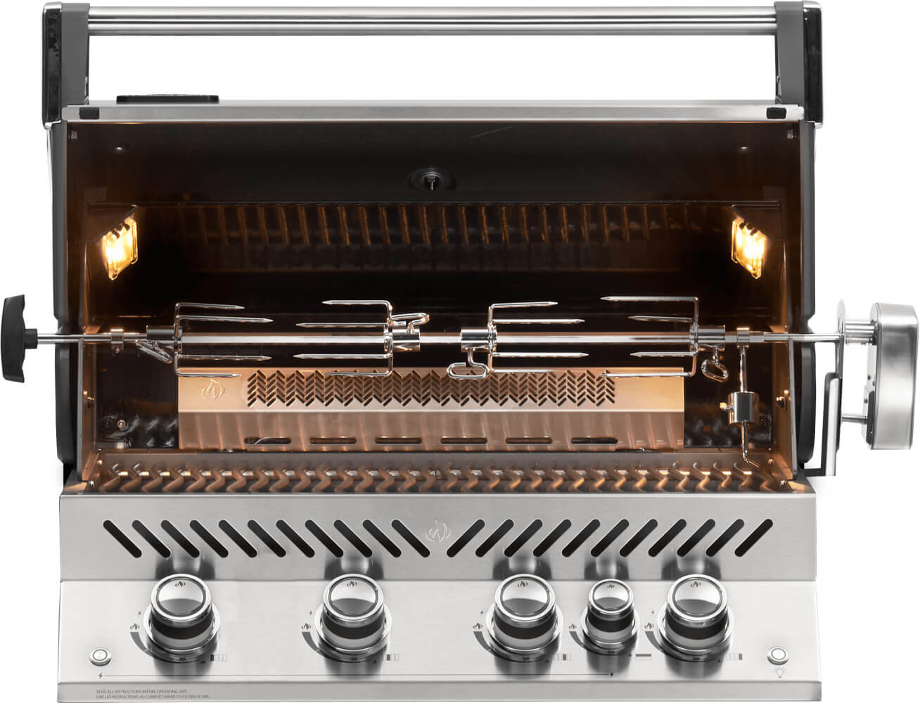 Napoleon Built-in Prestige PRO™ 500 Grill Head with Infrared Rear Burner, Stainless Steel NG/LP