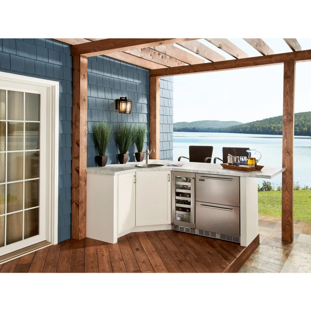 Perlick - 24 Inch Built-in Undercounter Outdoor Refrigerator Drawers