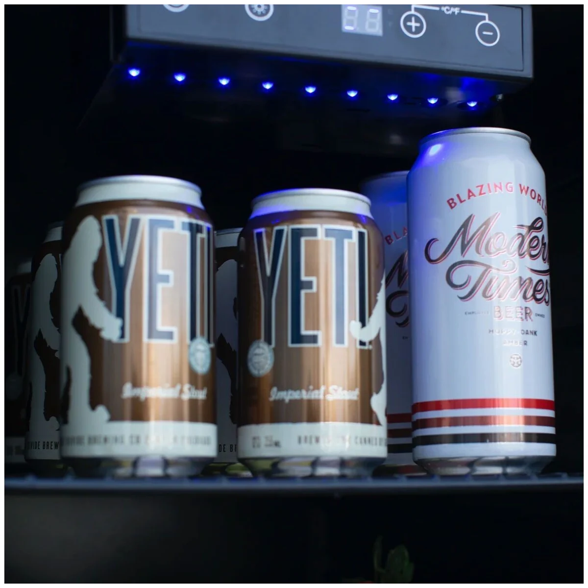 American Made Grills - 15" 3.2c Outdoor Rated Fridge with Glass Door