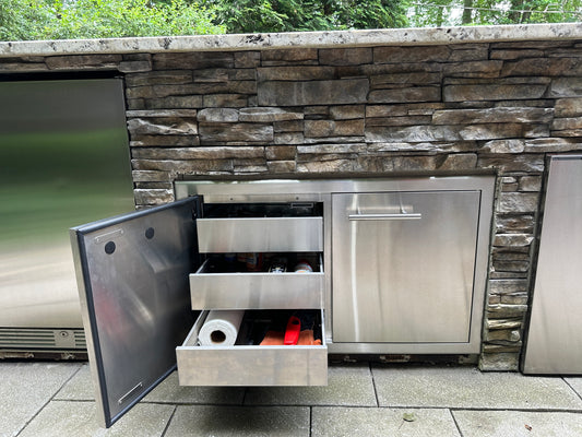 XO 36" SEALED PANTRY, STAINLESS STEEL