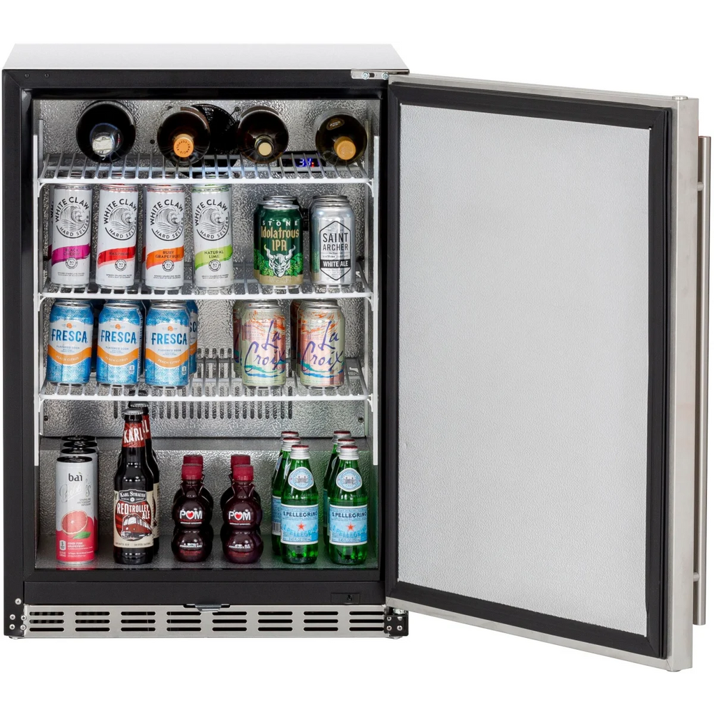 American Made Grills - 24" 5.3c Deluxe Outdoor Rated Refrigerator