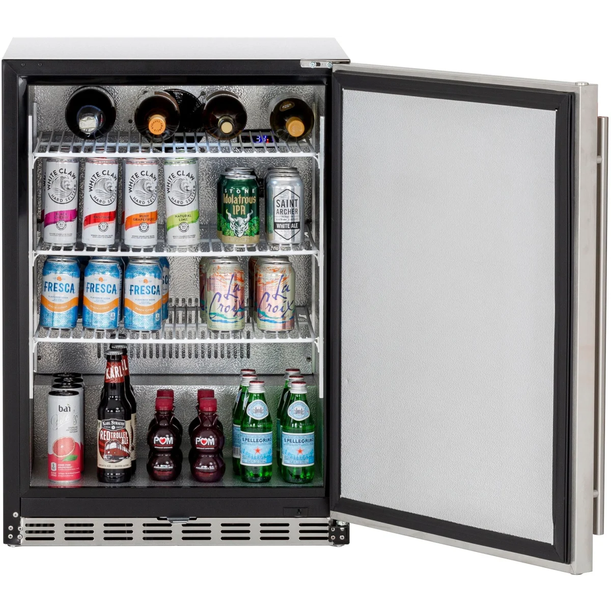 American Made Grills - 24" 5.3c Deluxe Outdoor Rated Refrigerator