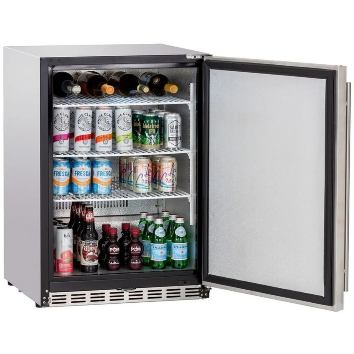 American Made Grills - 24" 5.3c Deluxe Outdoor Rated Refrigerator