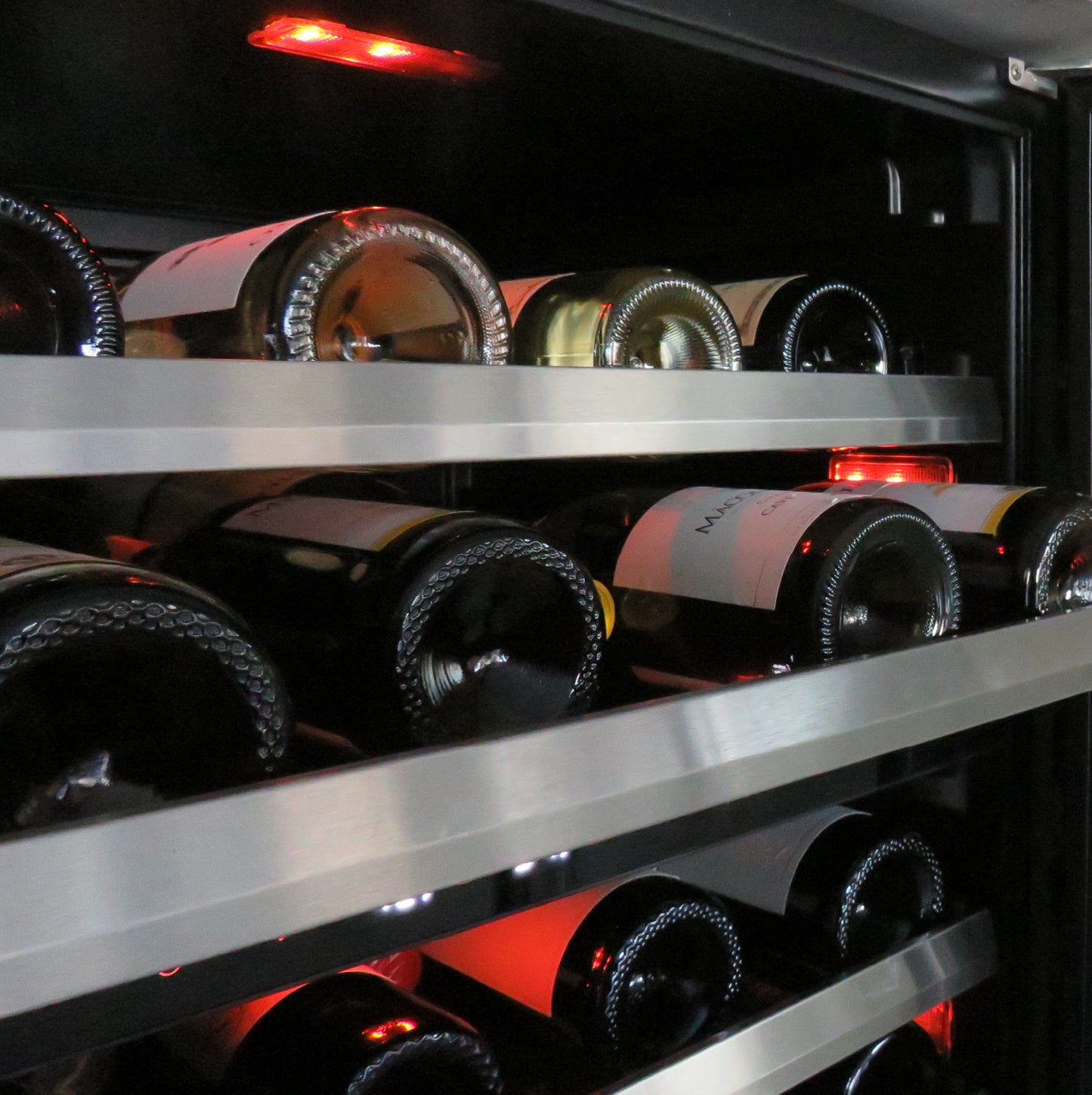 XO 24" DUAL ZONE WINE COOLER (black glass)